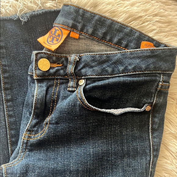 Tory Burch Blue Skinny Jeans with Stretch - Picture 6 of 10